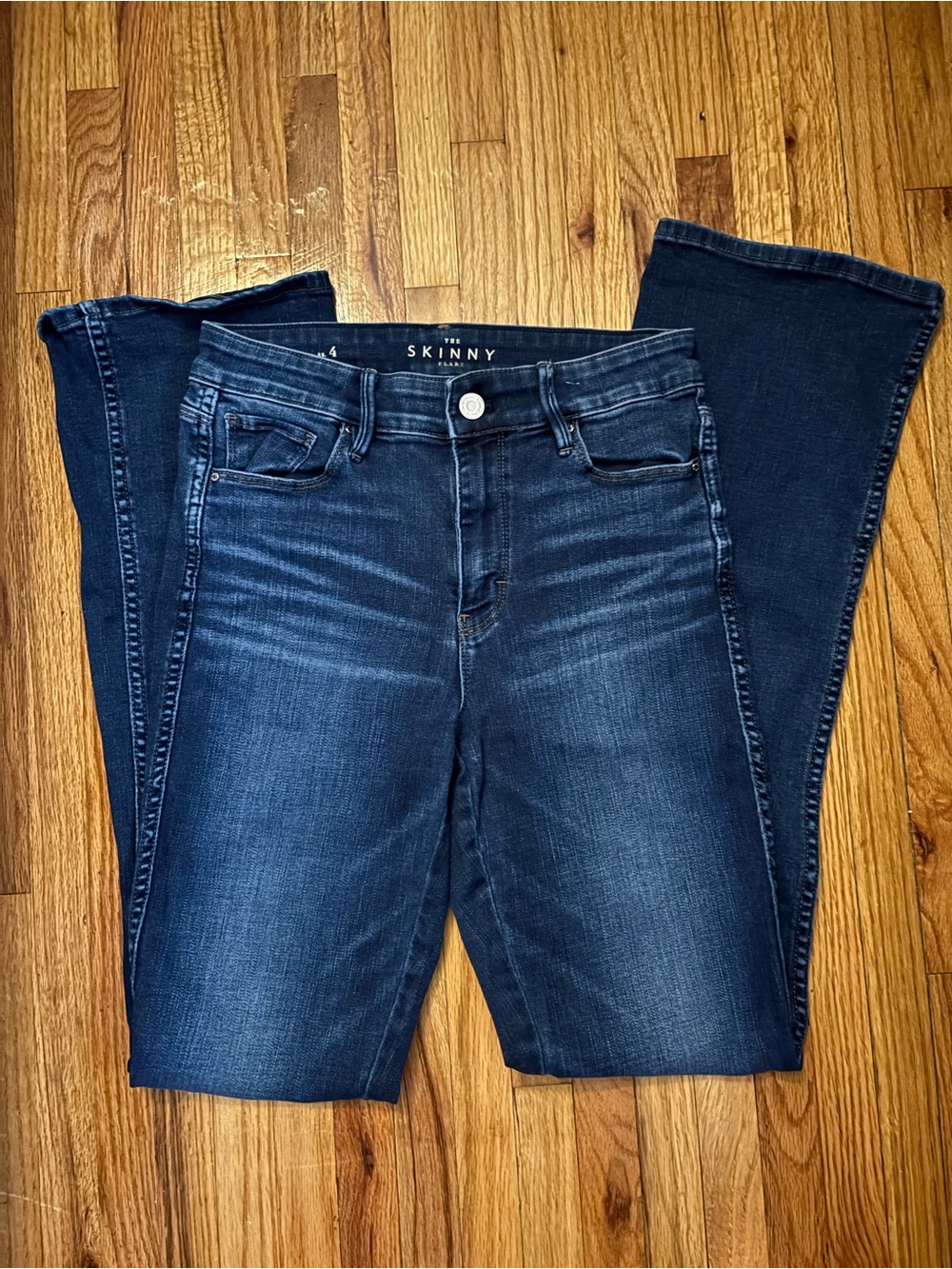 White House Black Market Dark Blue Flare Jeans